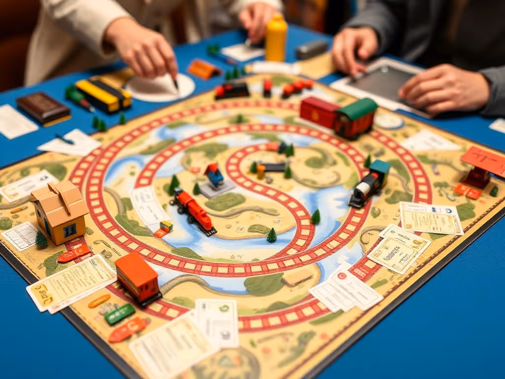 Well-organized board game setup showing proper preparation for a positive gaming experience