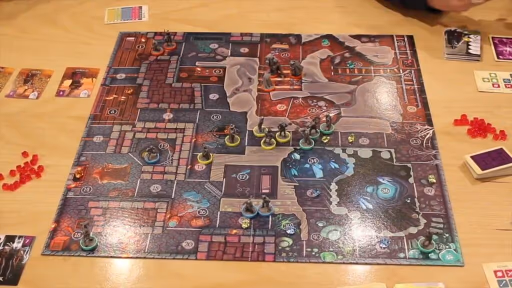 Wildlands game board tile arrangements diagram