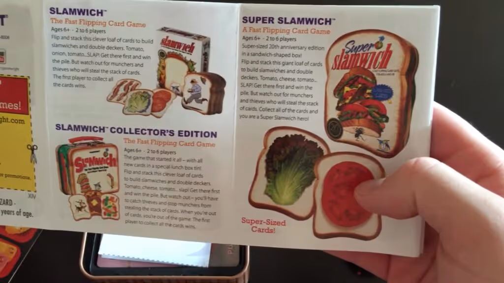Sushi Go! card game rules and tin box